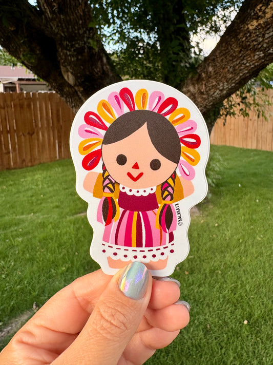 Maria Doll PINK | Vinyl Sticker