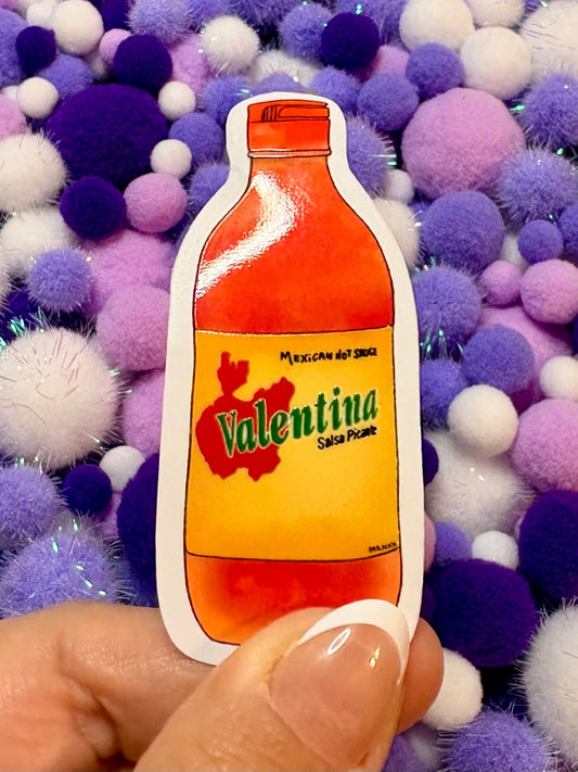Valentina Sauce Embossed Sticker