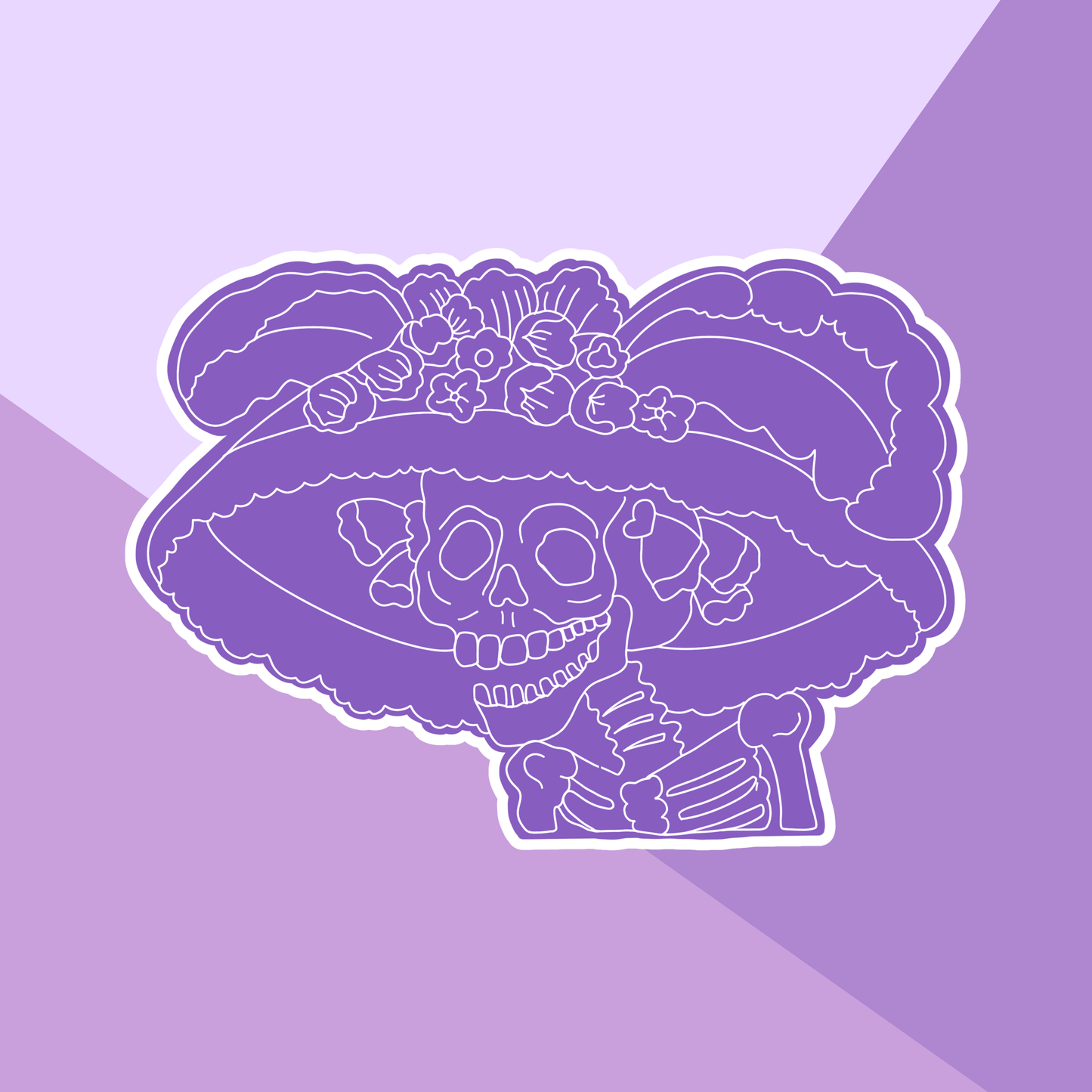 Purple Catrina | Vinyl Sticker
