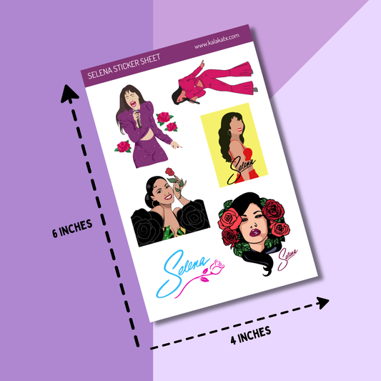 Selena Matte Vinyl Sticker Sheet