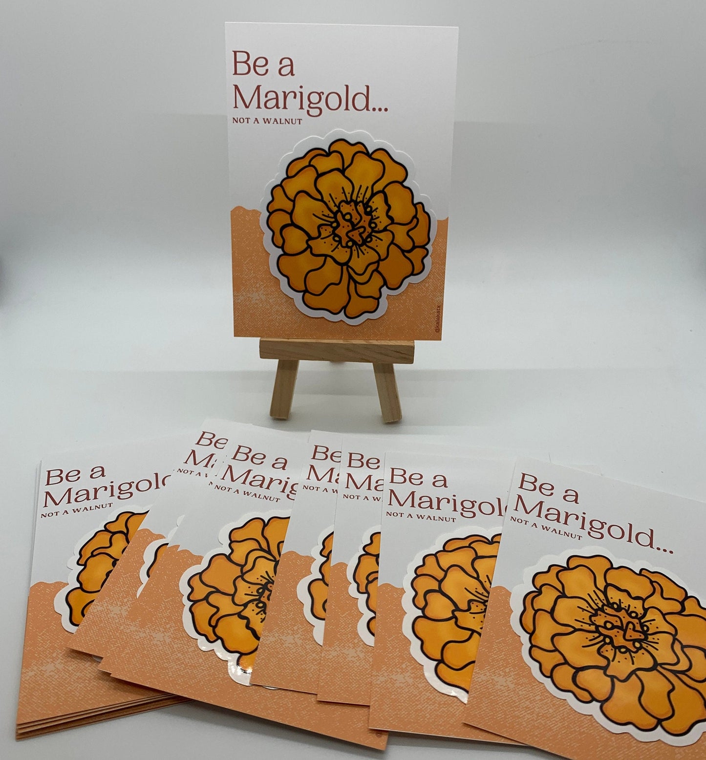 Mexican Marigold Glossy Sticker