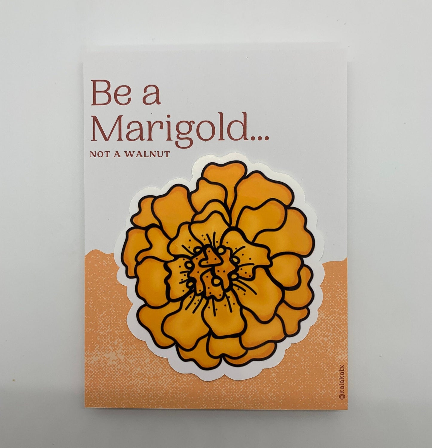 Mexican Marigold Glossy Sticker