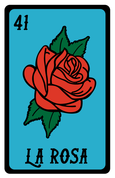 La Rosa Loteria Card | Vinyl Sticker