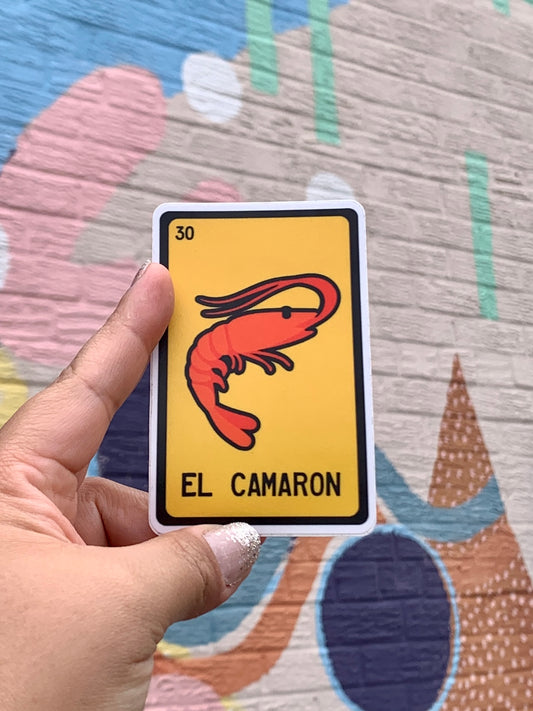Camaron Loteria Card | Vinyl Sticker