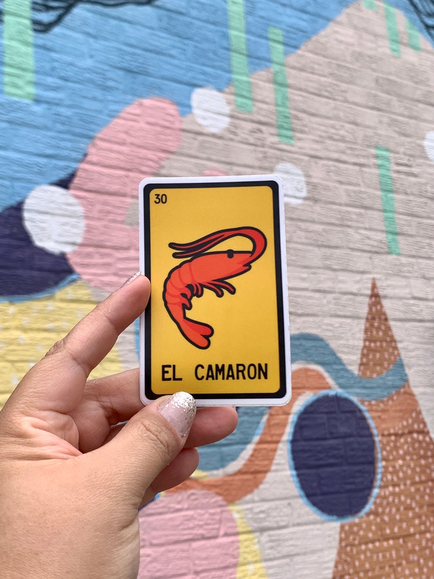 Camaron Loteria Card | Vinyl Sticker