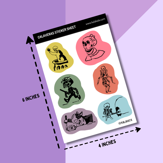 Calaveras Matte Vinyl Sticker Sheet
