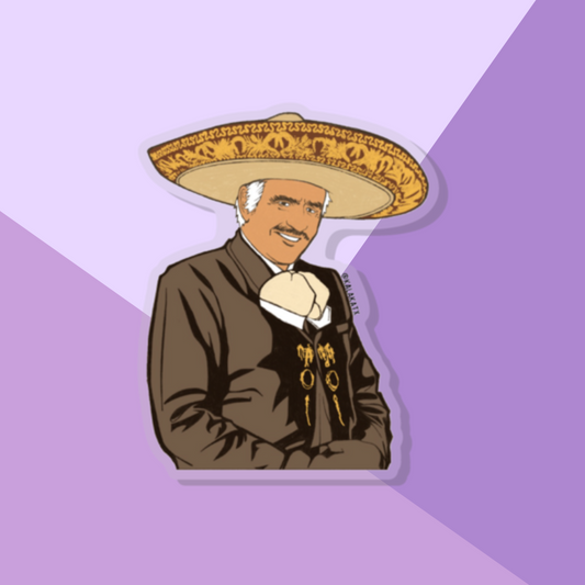 Vicente Fernandez Clear Acrylic Pin