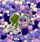Purple Sugar Skull | Acrylic KEYCHAIN