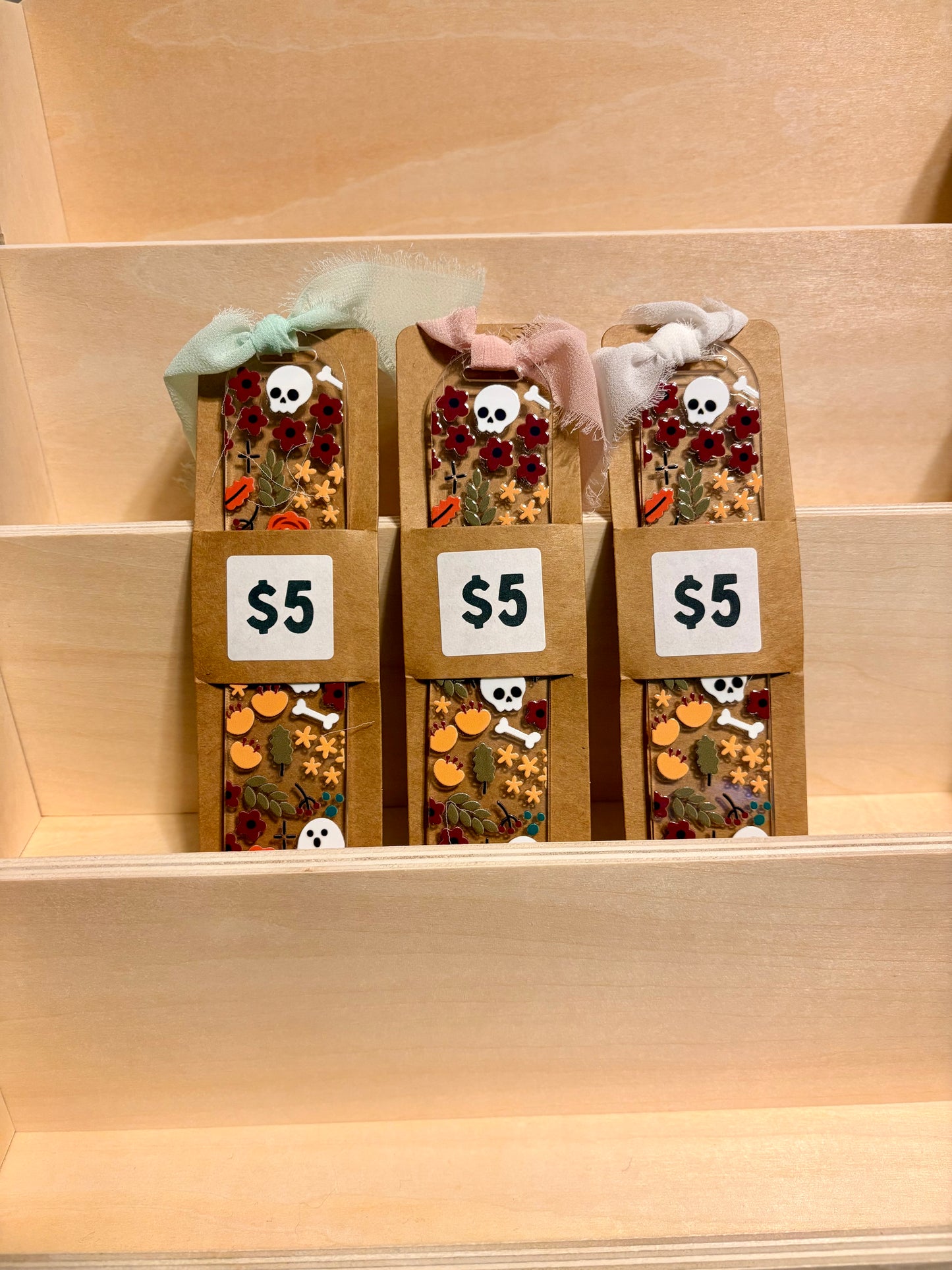 Fall Flowers Acrylic Bookmark