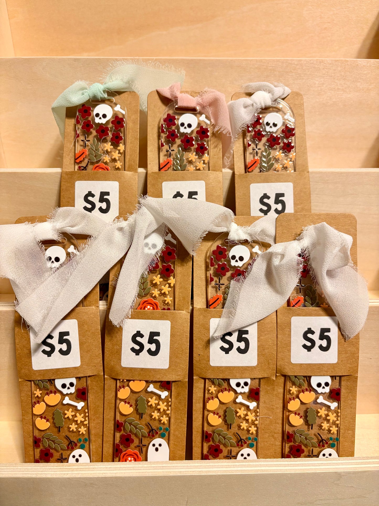 Fall Flowers Acrylic Bookmark