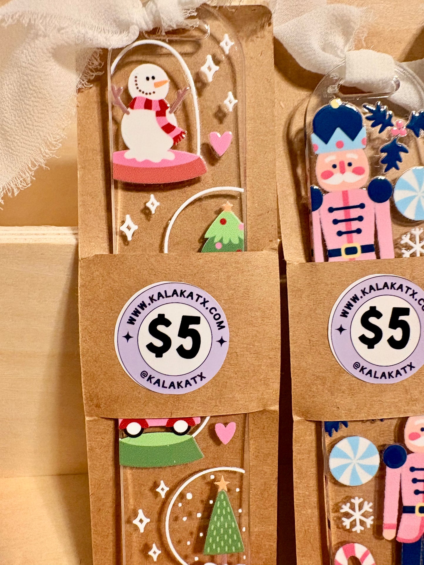 Christmas Acylic Bookmarks