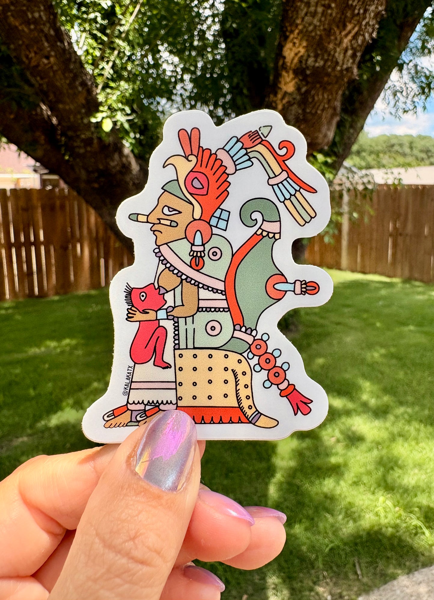 Xochiquetzal, Aztec Mother figure | Vinyl Sticker