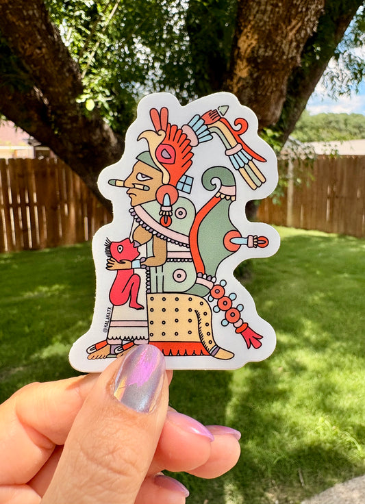 Xochiquetzal, Aztec Mother figure | Vinyl Sticker