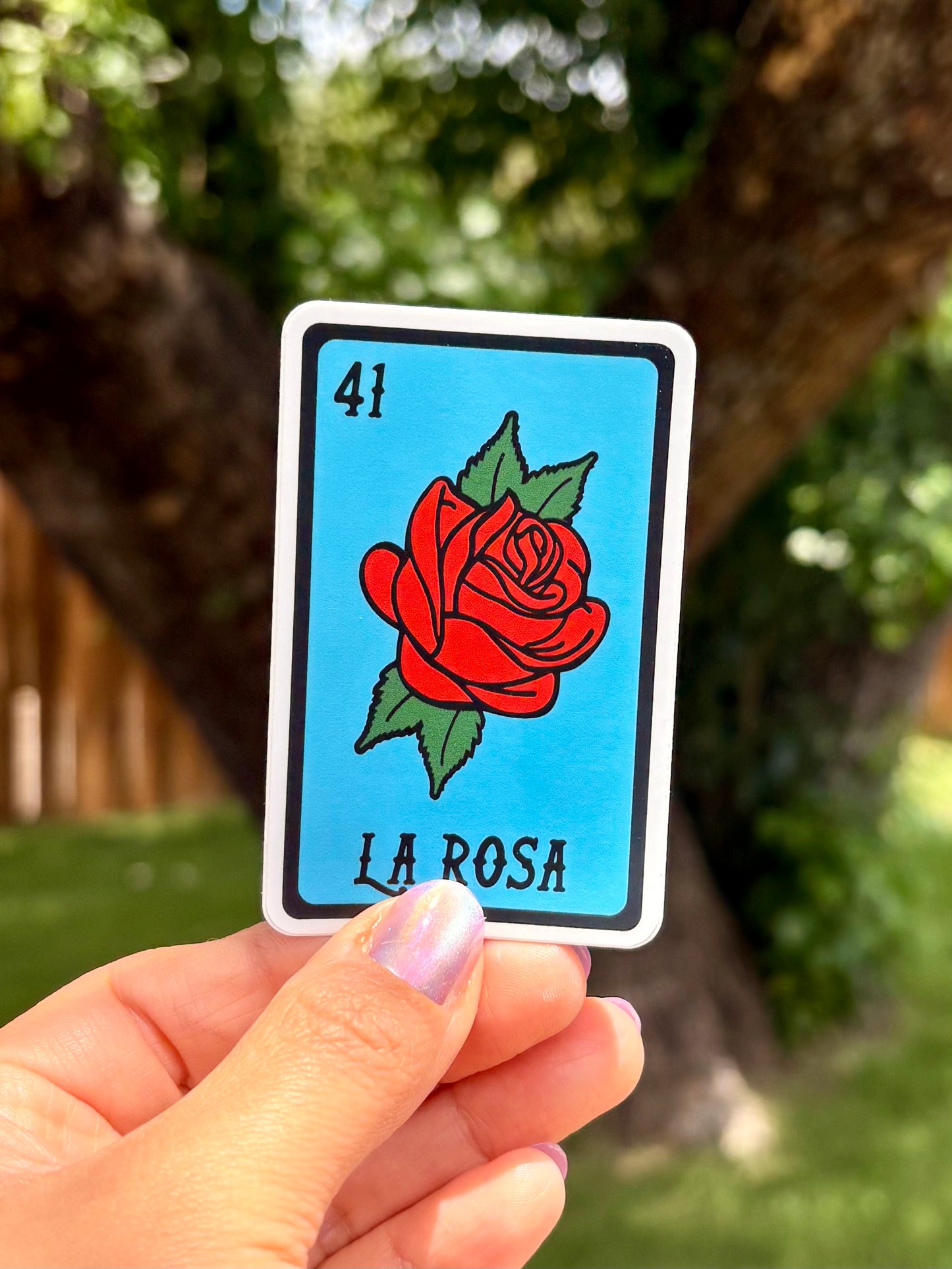 La Rosa Loteria Card | Vinyl Sticker