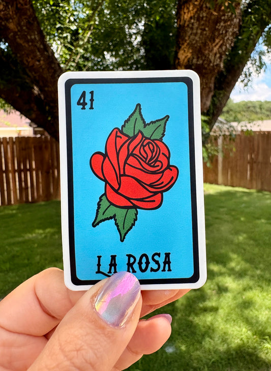 La Rosa Loteria Card | Vinyl Sticker