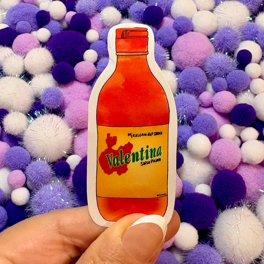 Valentina Sauce Embossed Sticker