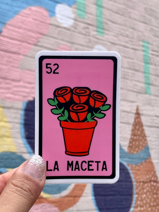 La Maceta Loteria Card | Vinyl Sticker