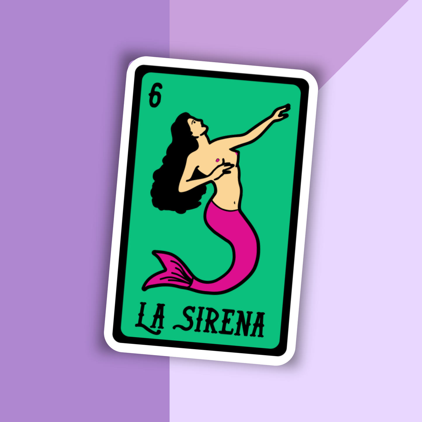 Sirena Loteria Card Sticker