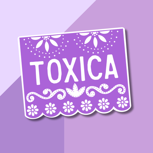 Papel Picado Toxica | Vinyl Sticker