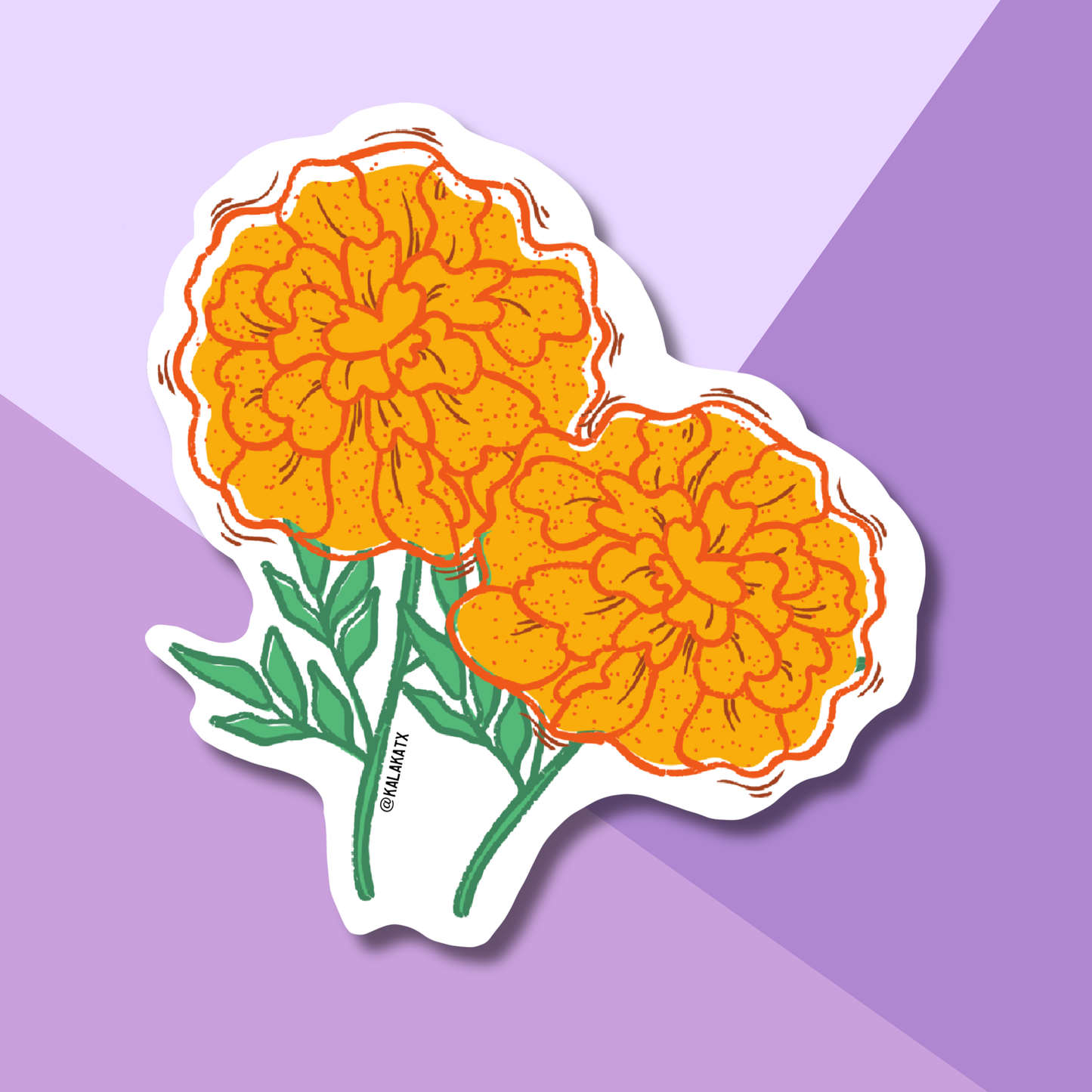 Two Marigolds | Vinyl Sticker