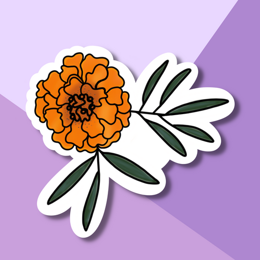 Marigold Vinyl Sticker