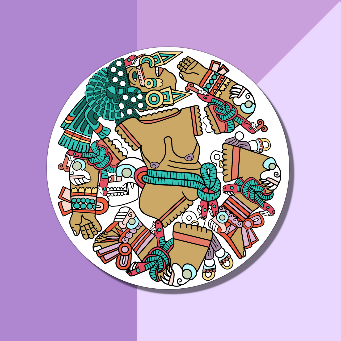 Coyolxauhqui Vinyl Sticker