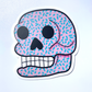 Pink Sprinkles Skull Vinyl Sticker