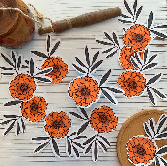 Marigold Vinyl Sticker