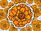 Mexican Marigold Glossy Sticker