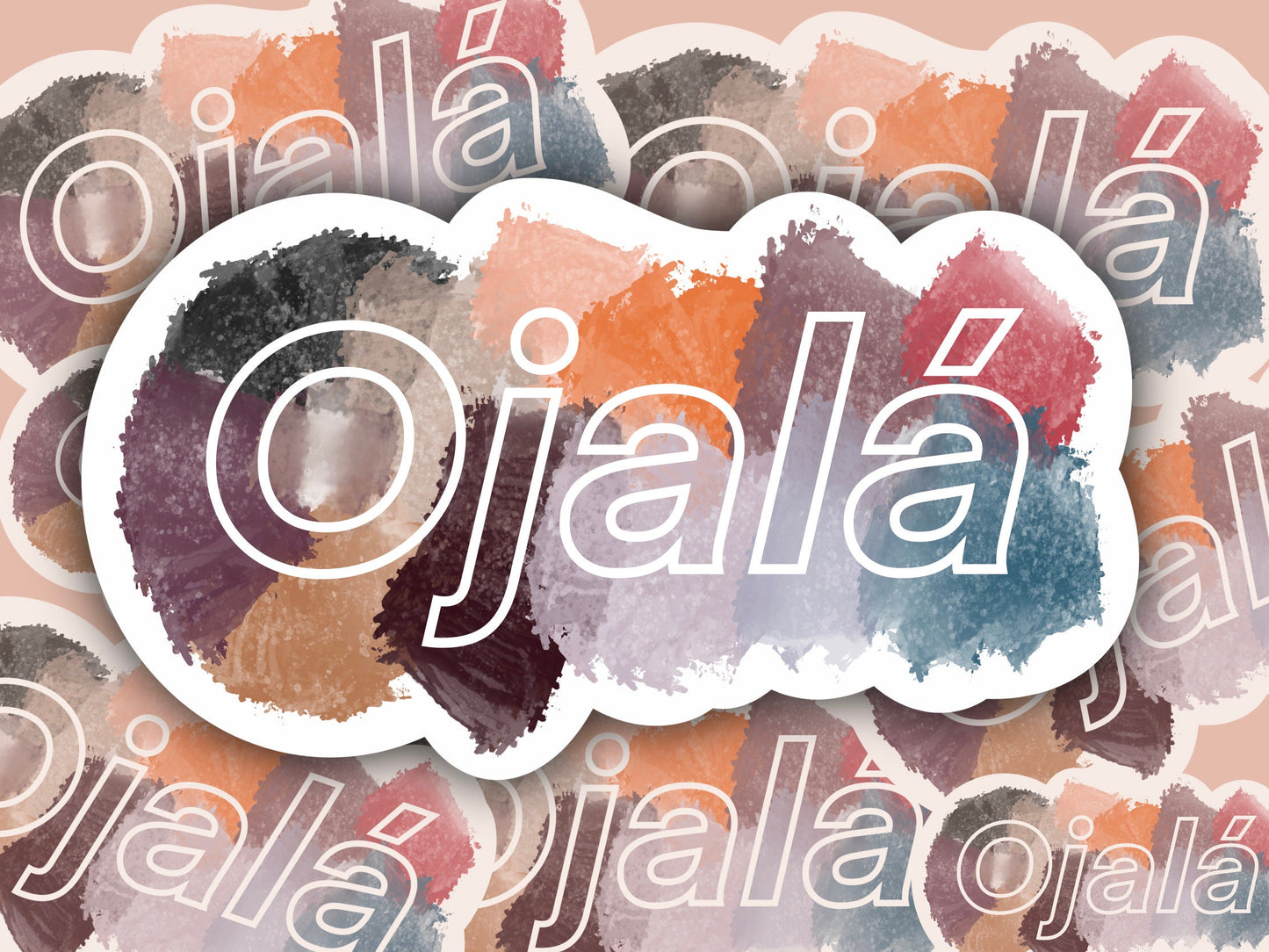 Ojala Laminated Vinyl Sticker, I Hope to God, God Willing