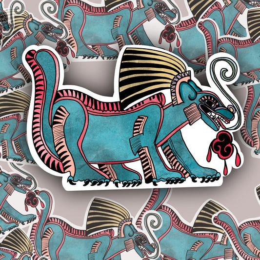 Coyotl Vinyl Sticker | Glossy Vinyl
