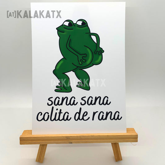 Sana Sana Colita de Rana 5x7 Art Print