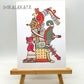 XOCHIQUETZAL: Art Prints, Perfect for a Collage Wall or a nice frame! Xochiquetzal is a Mexica deity- 5x7. and 8x11.5 | Aztec, Mexica art