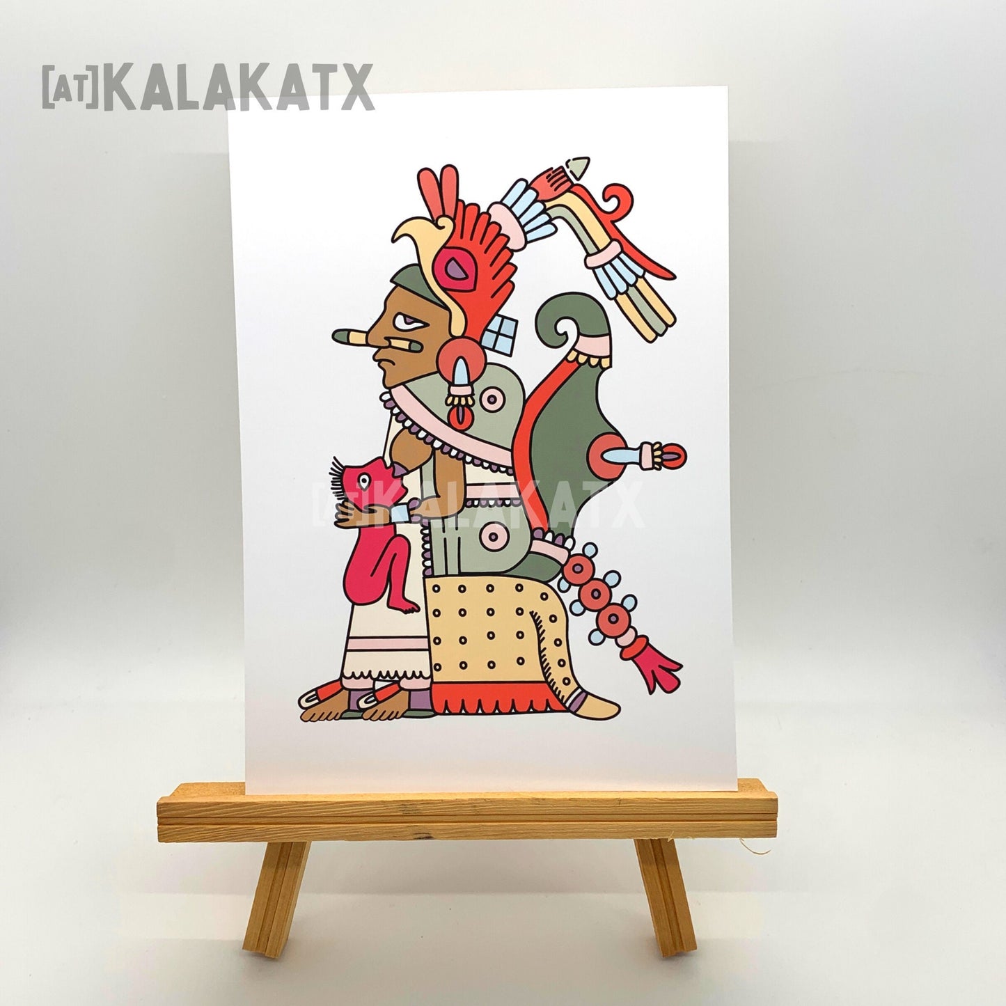 XOCHIQUETZAL: Art Prints, Perfect for a Collage Wall or a nice frame! Xochiquetzal is a Mexica deity- 5x7. and 8x11.5 | Aztec, Mexica art